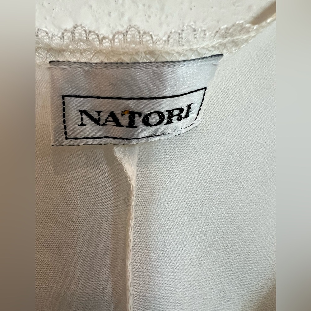 Nature sheer off-white teddy floral embroidery size medium - Picture 4 of 4